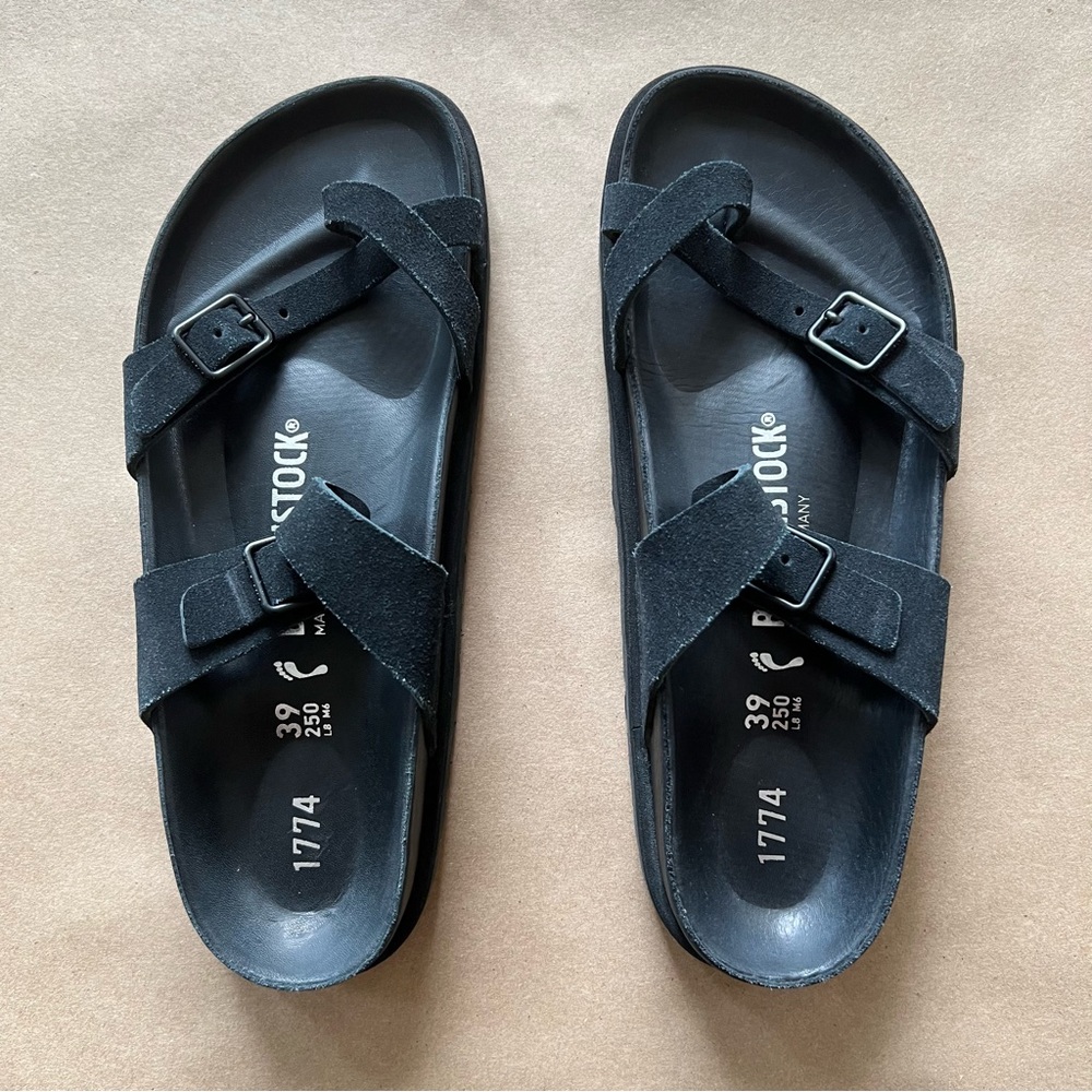 Birkenstock 1774 Mayari Black Suede Sandals - Picture 5 of 13